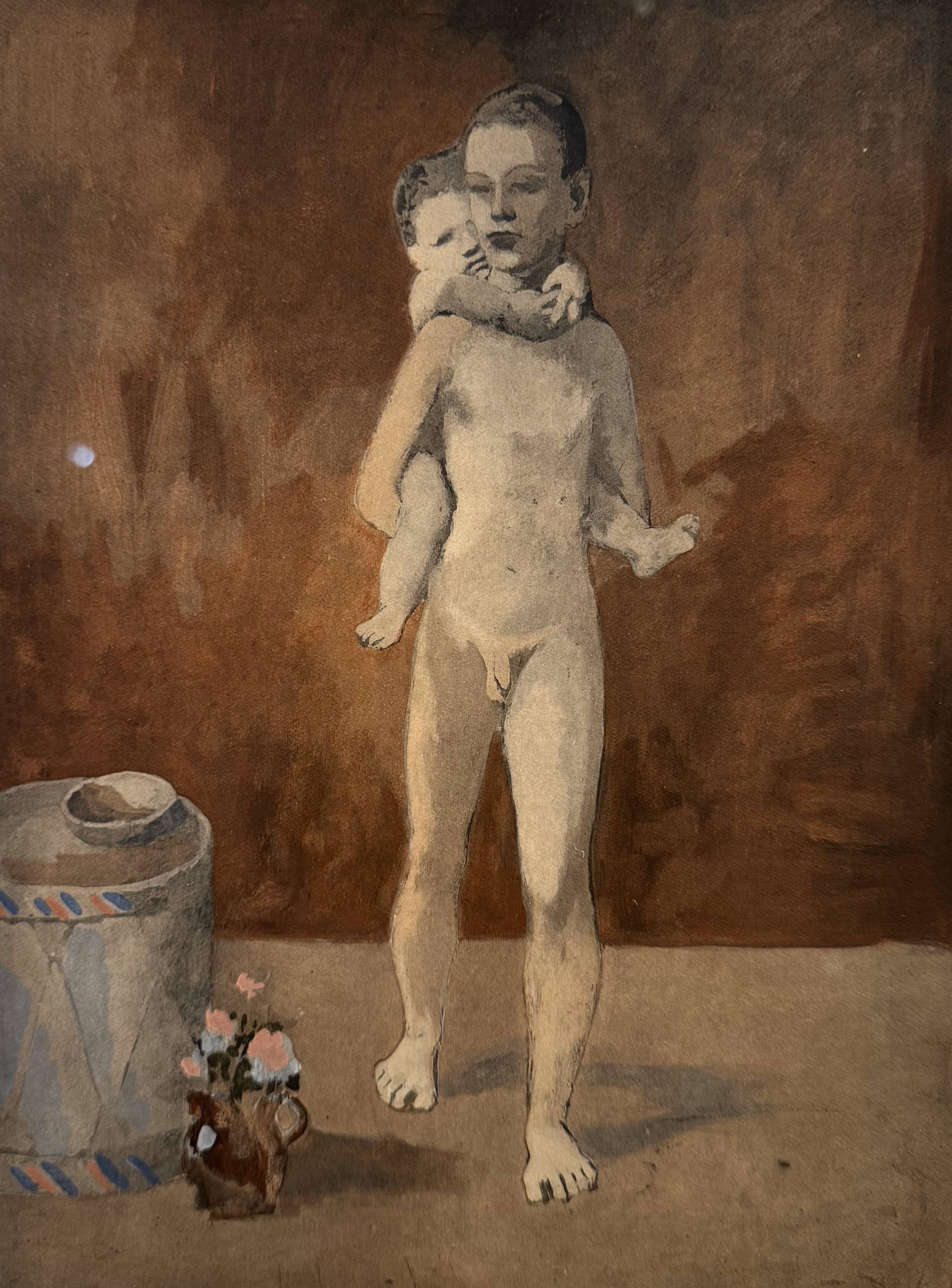 Pablo Picasso - Les Deux Frères - 1930 - 22x27cm - Porchoir sur papier - Edition de 1200