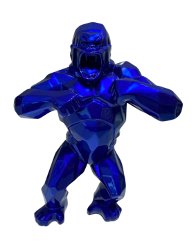 Richard Orlinski - Wild Kong - Mick Blue - Sculpture en résine - Édition limitée de 8 exemplaires