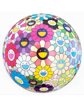 Takashi Murakami - Flowerball - Lithographie offset - Edition limitée à 300 exemplaires - 2018 - Signée et Numérotée en Original par l'Artiste