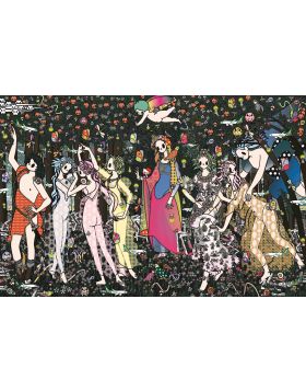 Primavera after Botticelli with Alitalia and kitten