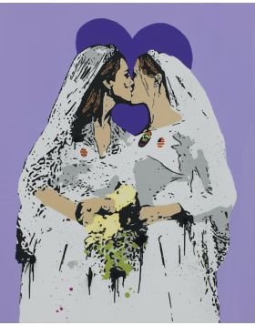 Tvboy - The Royal Kiss - Œuvre unique - Œuvre exposée au Mudec à Milan en 2021
