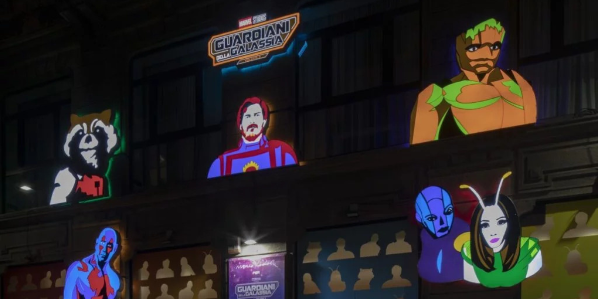 Quand Disney “allume” l’art : Marco Lodola illumine les Gardiens de la Galaxie