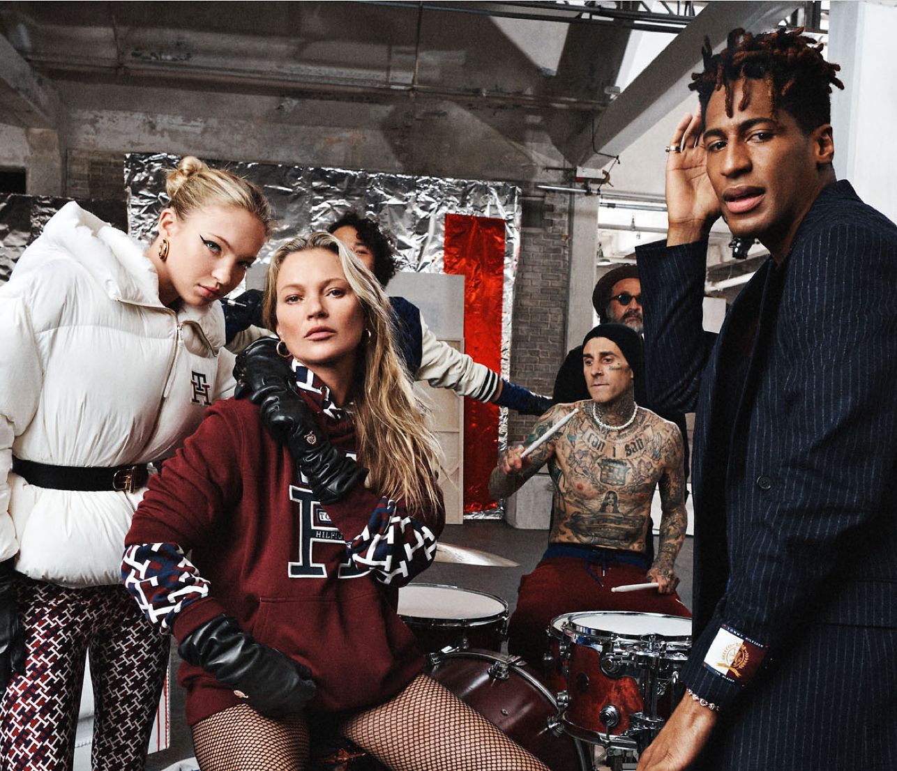 Tommy Hilfiger réinterprète la Factory d'Andy Warhol (Mr. Brainwash était également présent)