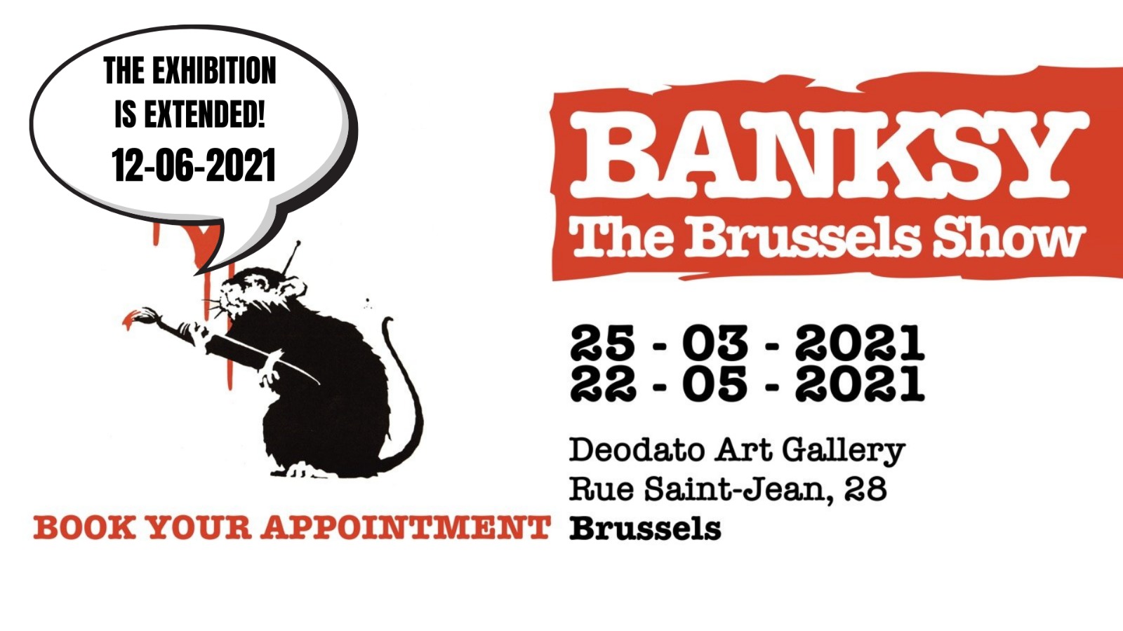 Banksy - The Brussels Show | 25/03 - 22/05 (prolongé jusqu'au 3/07)