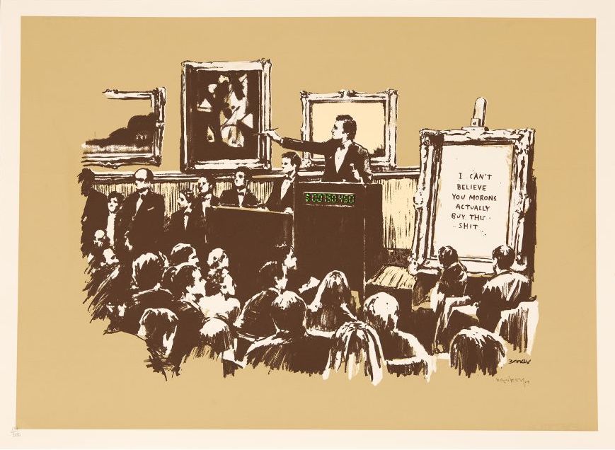 Au-delà du Voile : La Profanation de l'Art Commercial par Banksy