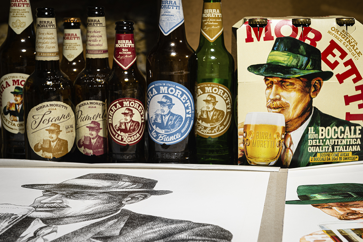 José Molina x Heineken Group: la "Moustache" de Birra Moretti fait peau neuve