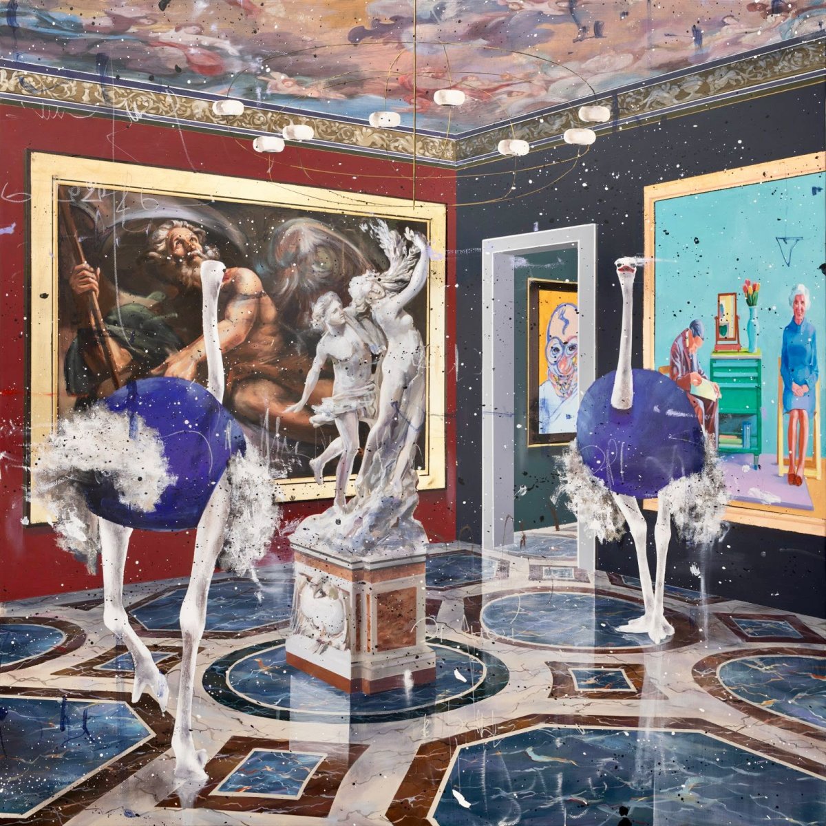 Omaggio a Giovanni Battista Beinaschi, "Apollo&Dafne" Bernini Bacon Hockney