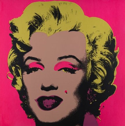 Marilyn Monroe - Blonde sur fond Fuchsia 11.31