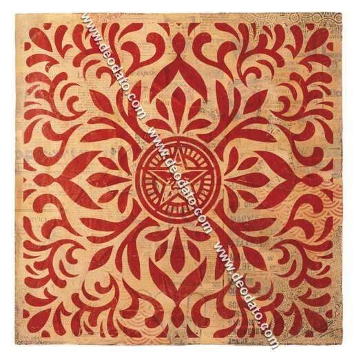 Star Pattern Inverse Red