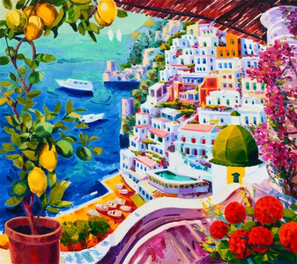 Des splendides citrons encadrent Positano