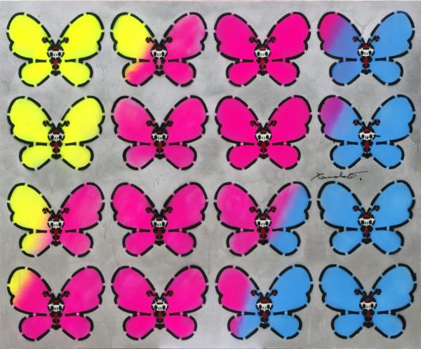 A Butterfly 16 Silver Gradation