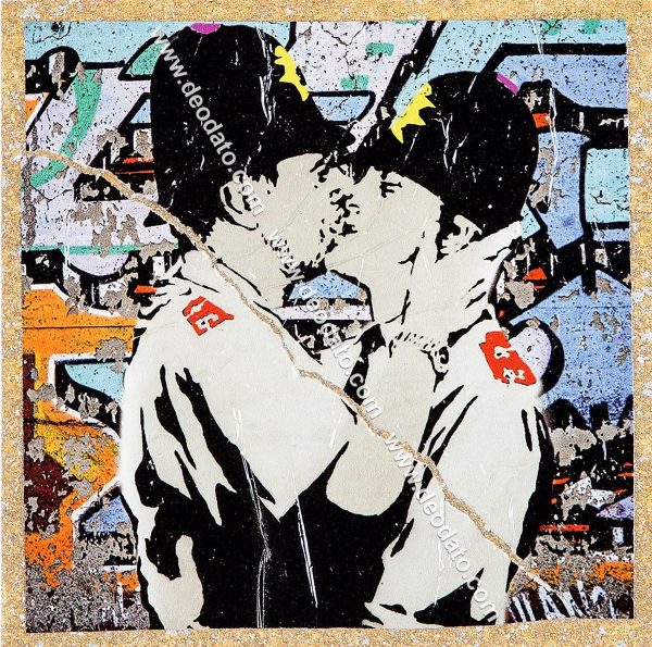 Bisou hommage à Banksy