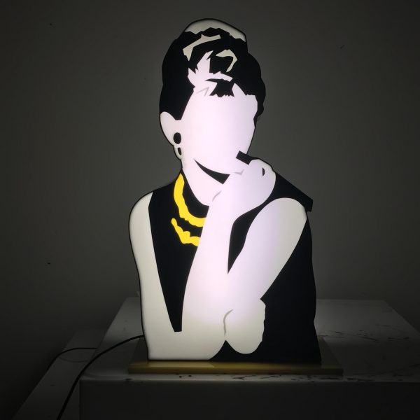 Audrey Hepburn (Sculptura lumineuse)