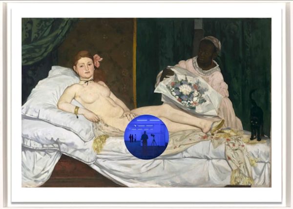 Gazing Ball - Manet Olympia