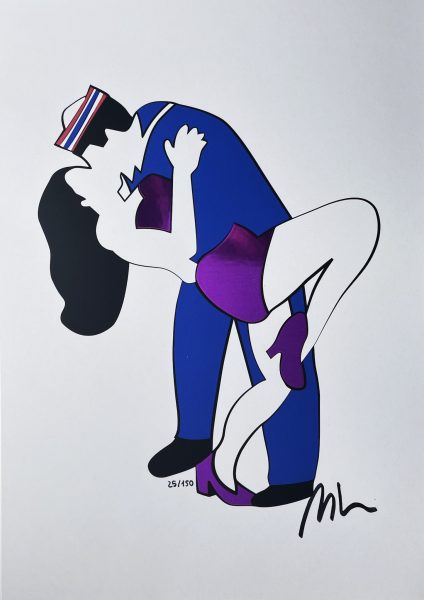 Bacio a Times Square - Sérigraphie
