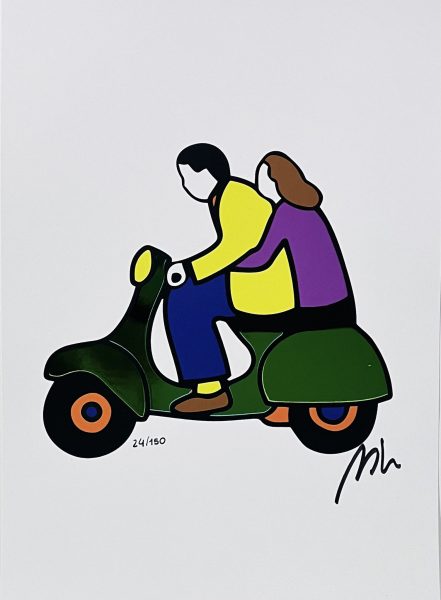 Coppia in Vespa - Sérigraphie