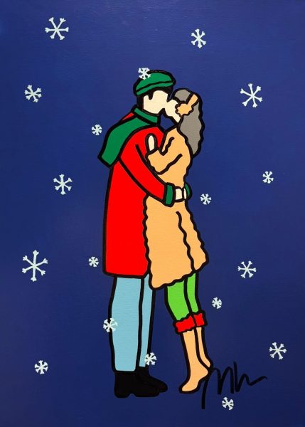 Bacio sotto la neve