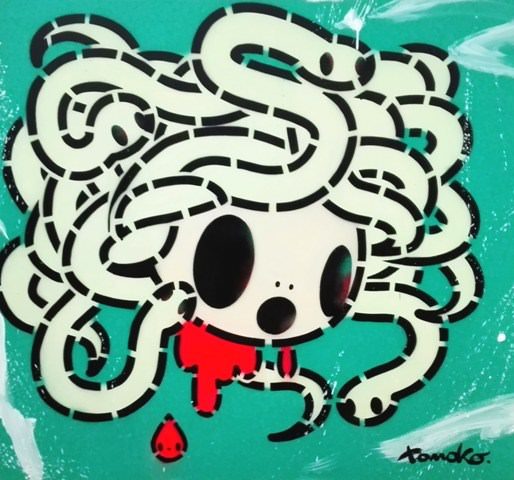 Medusa verdeacqua