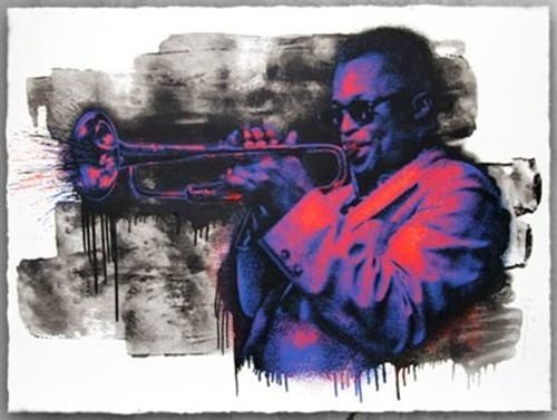 Miles Davis (Purple / Orange)