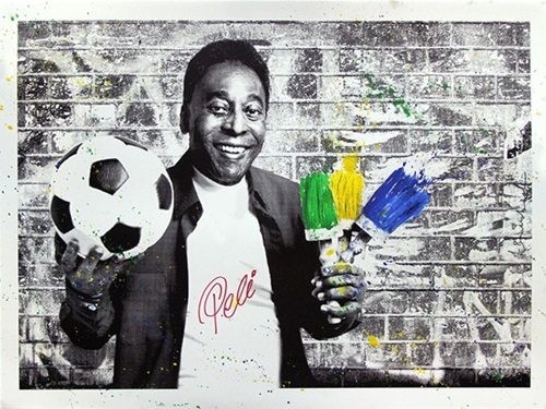 Le rois Pelé - Portrait Pinceaux 