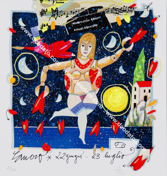 Cancro - I segni dello zodiaco (fondo bianco)