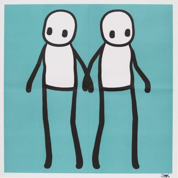 Holding Hands (Teal)