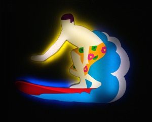 Surfista (Sculpture lumineuse)