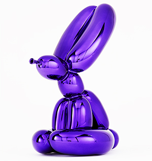 Balloon Rabbit Violet - Oeuvre de Jeff Koons en vente auprè de la Galerie Deodato Arte Balloon Rabbit Violet - Oeuvre de Jeff Koons en vente auprè de la Galerie Deodato Arte