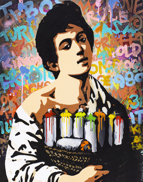 Tvboy - Boy with a Basket of Spraycans